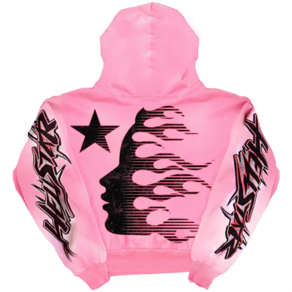 Hellstar Brainwashed Without Brain Hoodie Pink