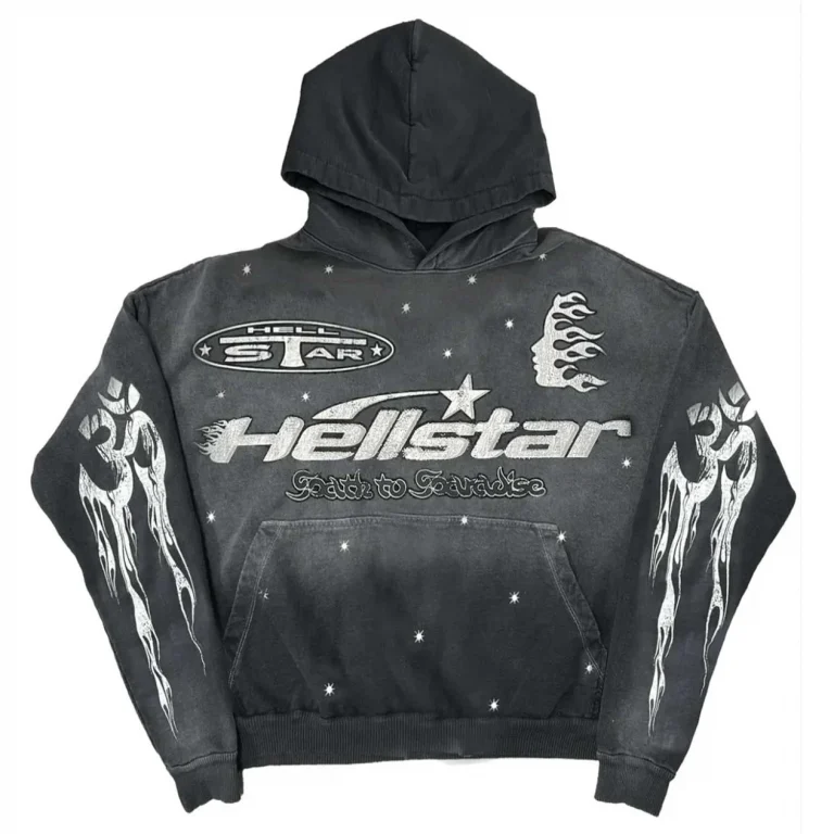Black Hellstar Studios Racer Vintage Hoodie