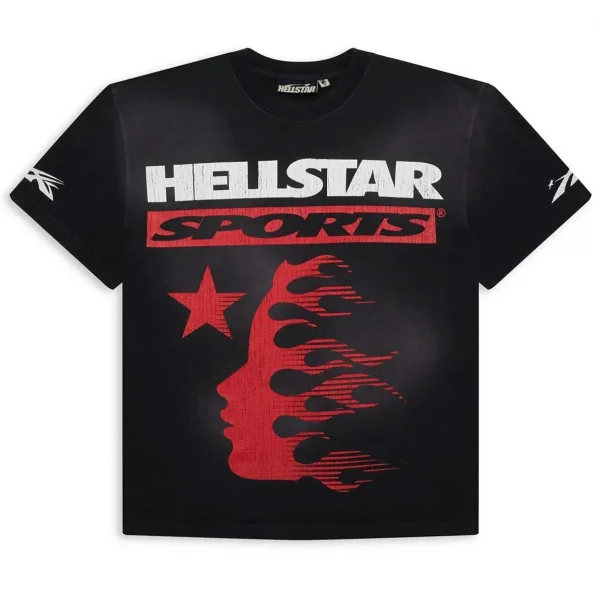 Black/Red Hellstar Sports Family T-Shirt
