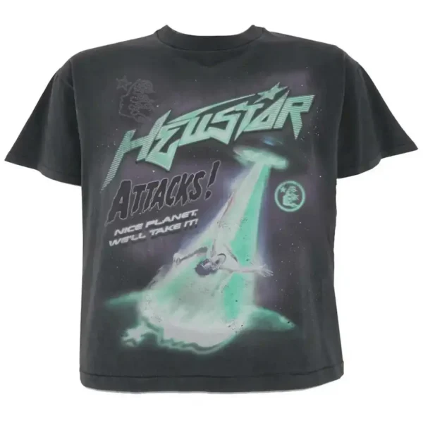 Hellstar Attacks T-Shirt Black