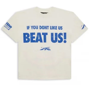 Hellstar Beat Us! T-shirt White/Blue