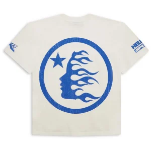 Hellstar Beat Us! T-shirt White/Blue