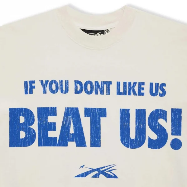 Hellstar Beat Us! T-shirt White/Blue