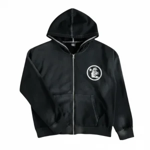 Hellstar Black Zip Up Hoodie