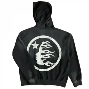 Hellstar Black Zip Up Hoodie