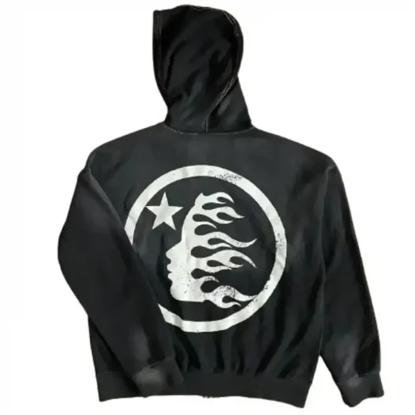 Hellstar Black Zip Up Hoodie