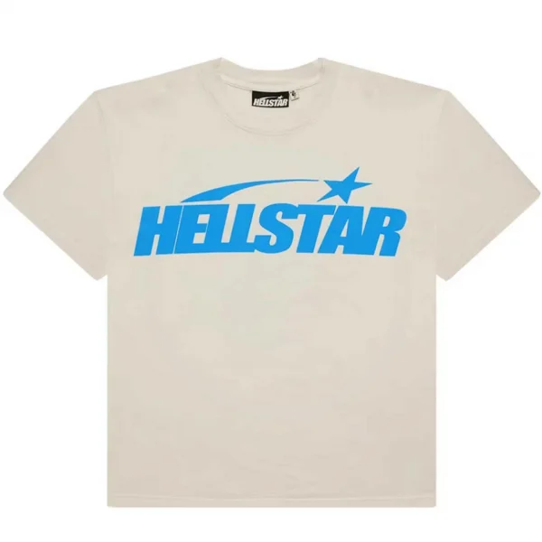 Hellstar Classic T-shirt (Regular Print) White/Blue