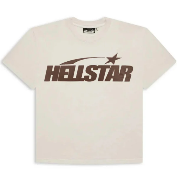Hellstar Classic T-shirt (Regular Print) White/Brown