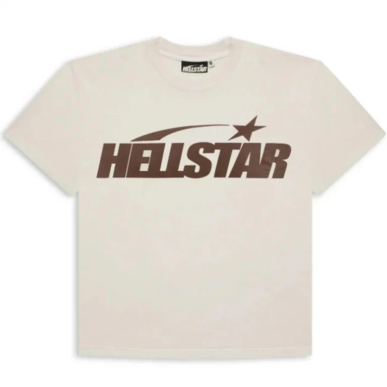 Hellstar Classic T-shirt (Regular Print) White/Brown