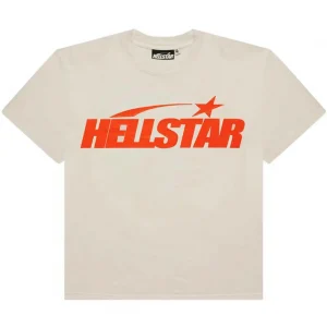 Hellstar Classic T-shirt (Regular Print) White/Orange