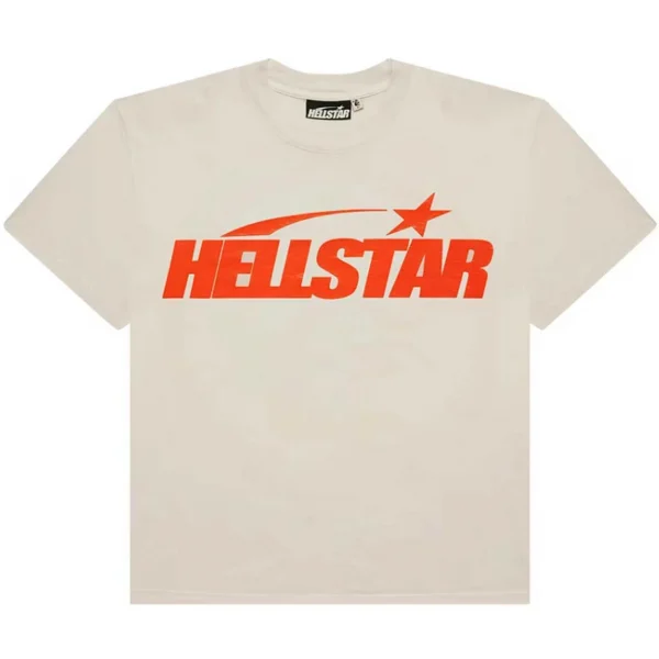 Hellstar Classic T-shirt (Regular Print) White/Orange