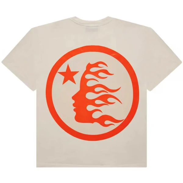 Hellstar Classic T-shirt (Regular Print) White/Orange