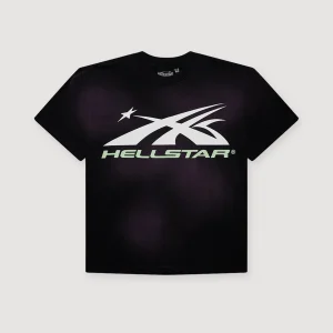 Hellstar Glow in the Dark Sports Logo T-shirt Purple
