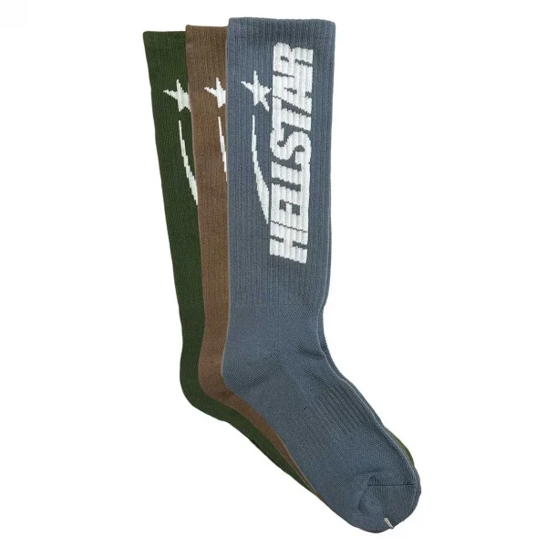 Hellstar Logo Socks (3 Pack) Earth Tone