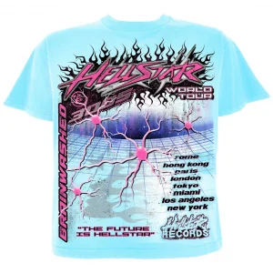 Hellstar Neuron Tour T-Shirt Light Blue