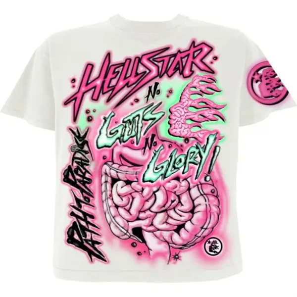 Hellstar No Guts No Glory T-Shirt White