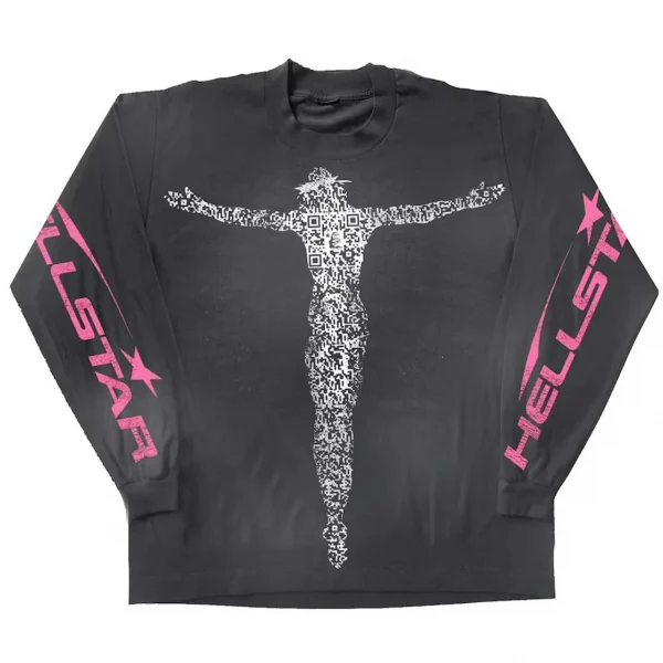 Hellstar Qr Christ L/S Tee in Black