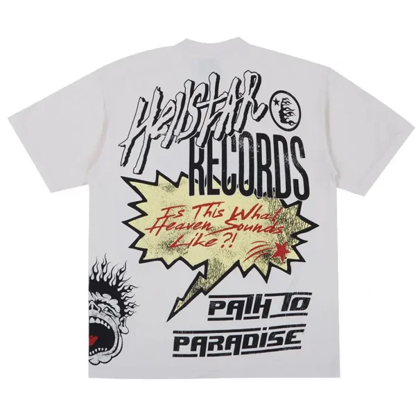Hellstar Records T-shirt Off-White