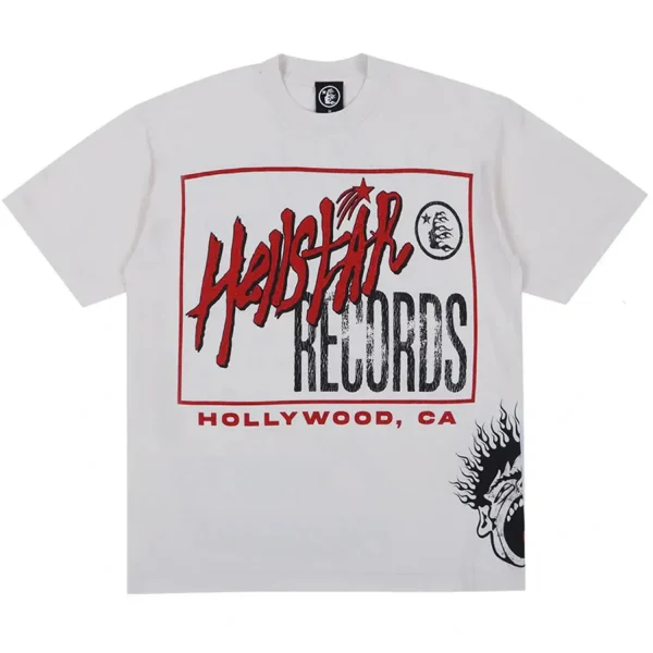 Hellstar Records T-shirt Off-White