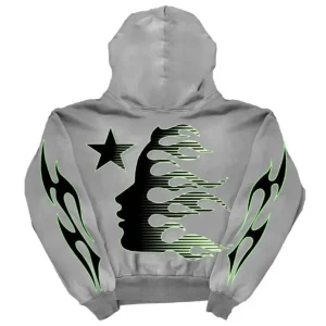 Hellstar Sport Logo Hoodie Faded Grey