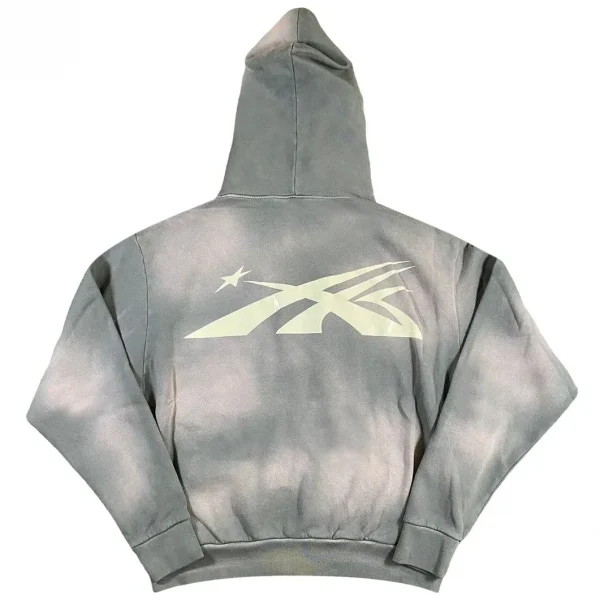 Hellstar Studios Zip Hoodie Gray