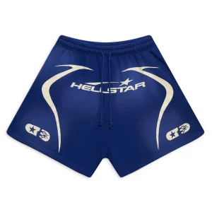 Hellstar Warm Up Shorts Blue