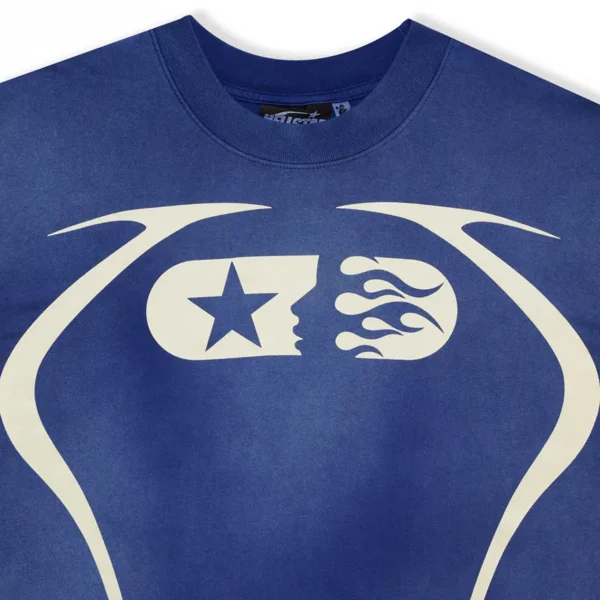 Hellstar Warm Up T-shirt Blue