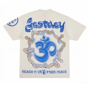 Hellstar Studios Yoga Short Sleeve Tee Shirt Cream