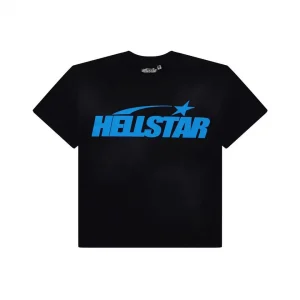Hellstar Classic T-shirt (Regular Print) Black/Blue
