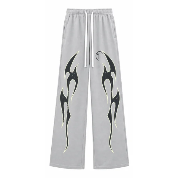 Hellstar Flame Sweatpants Grey