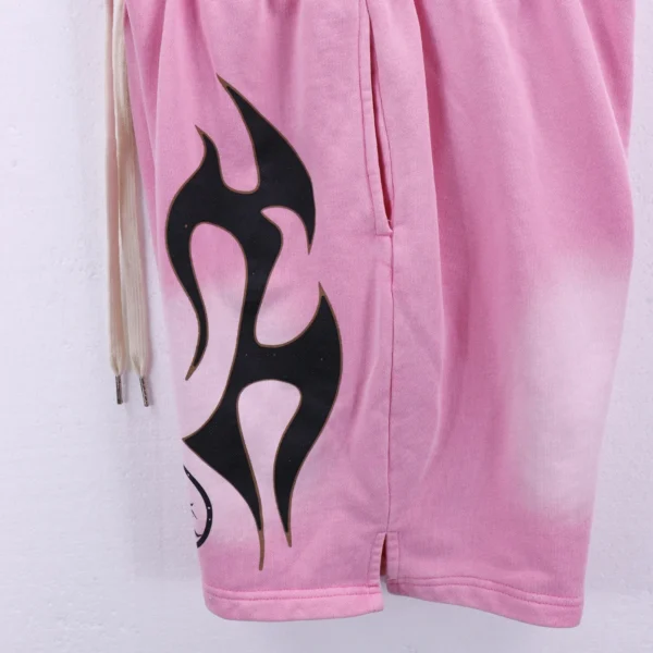 Hellstar Flame Shorts Pink
