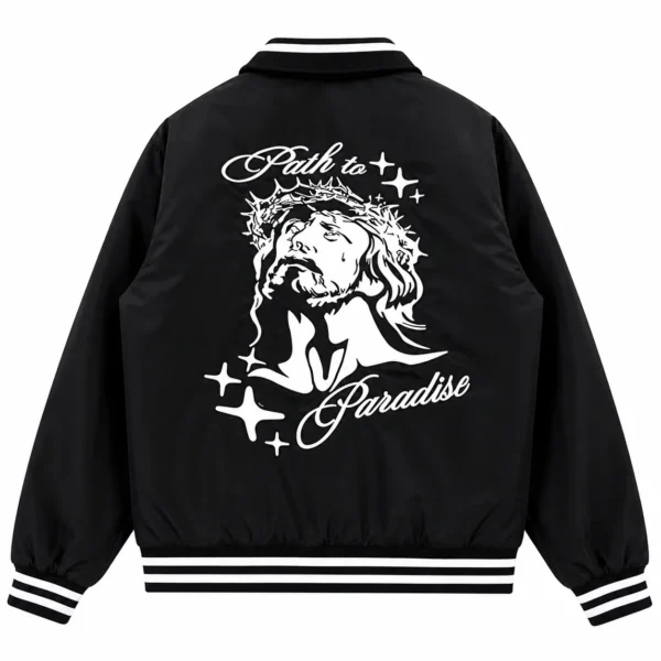Hellstar Path To Paradise Varsity Jacket Black