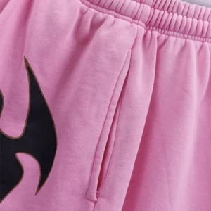 Hellstar Flame Shorts Pink