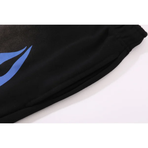 Hellstar Flame Graphic Shorts Black